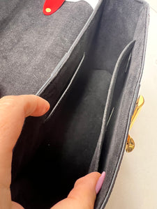 LOUIS VUITTON Epi Monogram Complice Trunks and Bags Twist Shoulder Bag MM Black