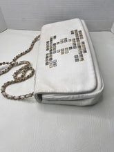 CHANEL Mosaic Large Jumbo large White CC Calfskin Leather Flap shoulder Bag