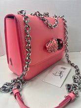 Christian Louboutin Sweet Charity Pink Calf Leather Spiked Crossbody Shoulder Bag