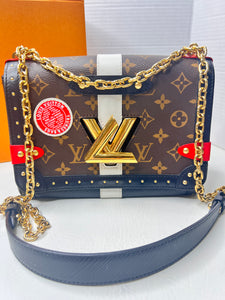 LOUIS VUITTON Epi Monogram Complice Trunks and Bags Twist Shoulder Bag MM Black