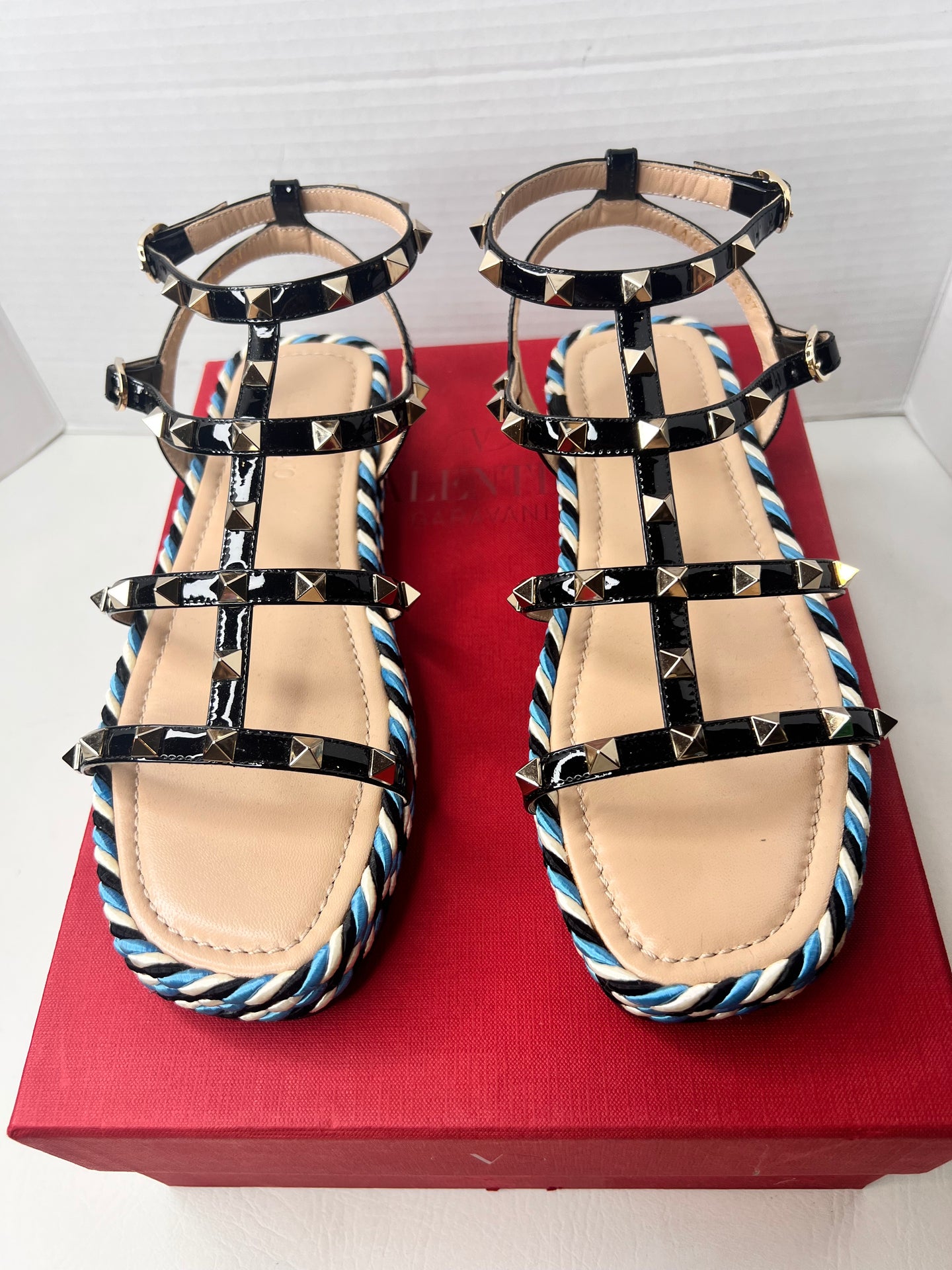 Valentino Garavani rockstud caged espadrilles size 37