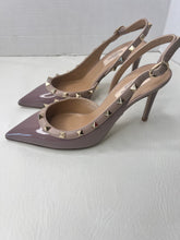 Valentino Garavani rockstud slingback lavender patent low heel sandals size 36/6