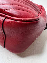 Gucci Marmont Large Red Matelasse Red Leather Camera Bag - Limited Edition