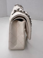 Chanel medium classic double flap White caviar / shw hardware shoulder bag