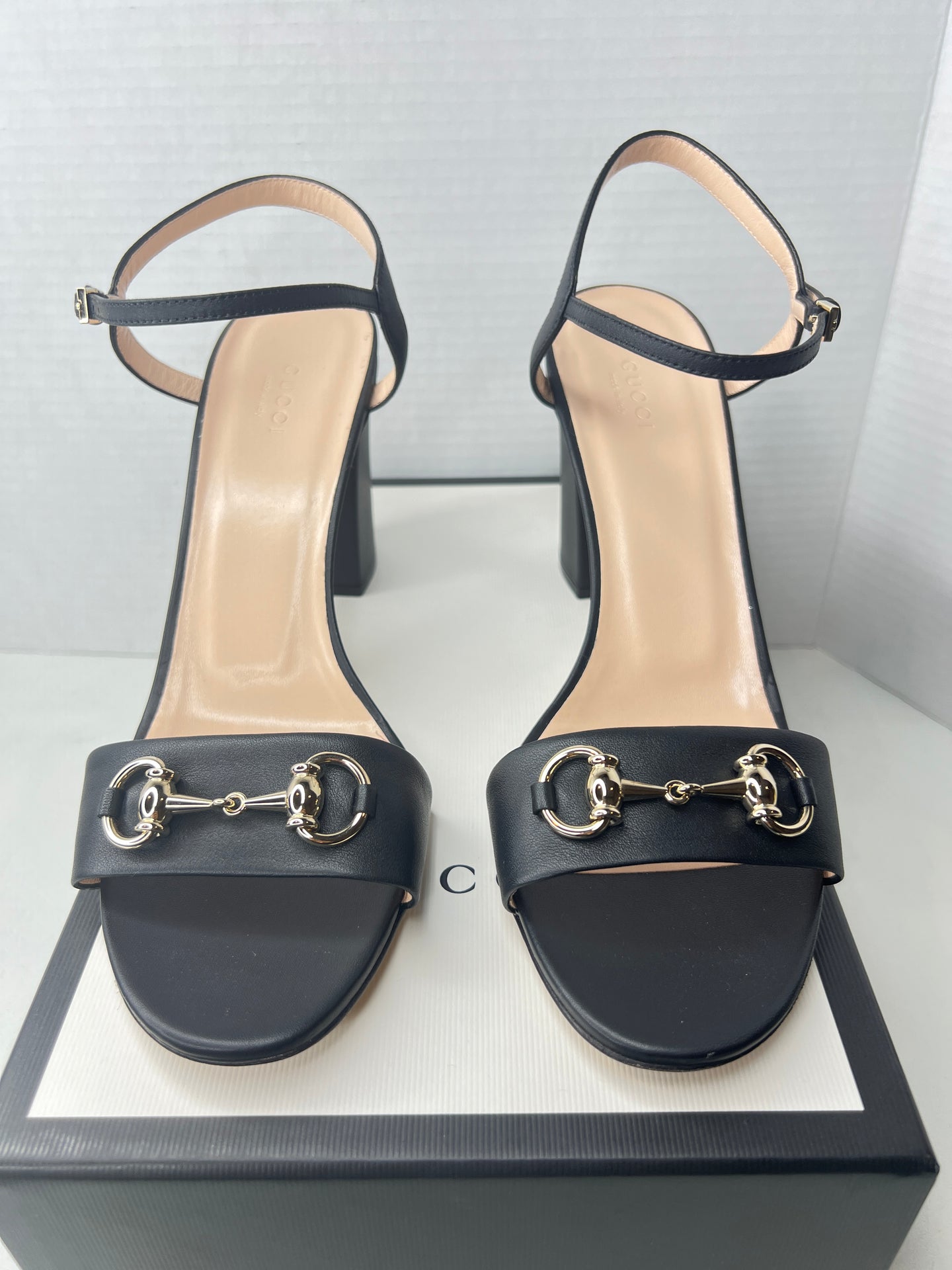 Gucci horsebit block heel sandals size 41.5 / 11.5