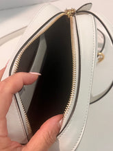 Fendi white Cream Embossed Crossbody leather Bag - NEW