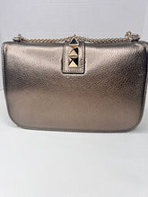 Valentino Garavani Rockstud Glam Lock Shoulder Crossbody Bag metallic bronze