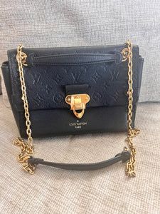 Louis Vuitton Vavin MM black emperiente leather crossbody discontinued MSRP $3100