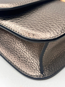 Valentino Garavani Rockstud Glam Lock Shoulder Crossbody Bag metallic bronze