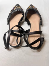 Christian Dior flat ankle strap beaded sandals size 42/ 12