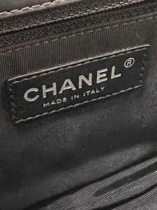Chanel Original Clasp Boy Black Lambskin Clutch