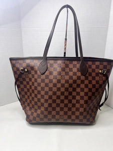 Louis Vuitton Neverfull MM Damier Ebene Tote