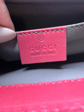 Gucci GG Marmont red Python clutch