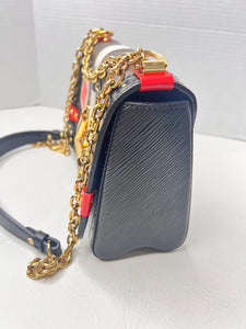 LOUIS VUITTON Epi Monogram Complice Trunks and Bags Twist Shoulder Bag MM Black