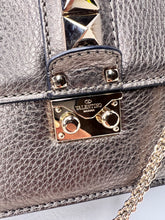Valentino Garavani Rockstud Glam Lock Shoulder Crossbody Bag metallic bronze