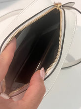 Fendi white Cream Embossed Crossbody leather Bag - NEW