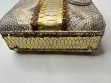 Christian Dior metallic gold/brown/beige mini lady bag with gold hardware