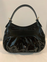 GUCCI Large Queen dialux Black patent hobo bag