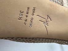Giuseppe zanotti peep toe nude mesh platform sandals 38.5 / 8.5