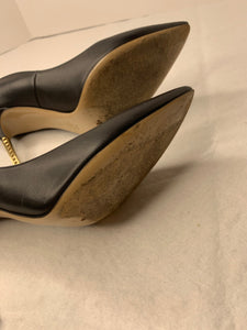 Valentino extreme heel black nappa leather pumps 39/9