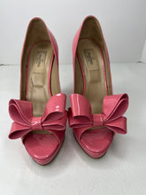 VALENTINO GARAVANI pink bow patent platform heels size 38.5 / 8.5 - rare to find
