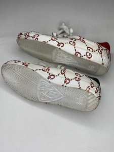 Gucci Apollo Ace GG white/red mens/women sneakers size 6