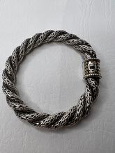 John Hardy 11mm sterling silver 18kt gold braided unisex bracelet