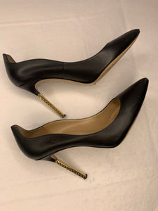 Valentino extreme heel black nappa leather pumps 39/9
