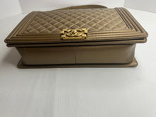 Chanel large maxi metallic bronze quilted boy flap bag