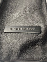 Burberry black leather bead studs hobo shoulder bag